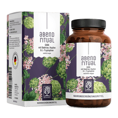 Abendritual: GABA mit Baldrian, Hopfen & L-Tryptophan