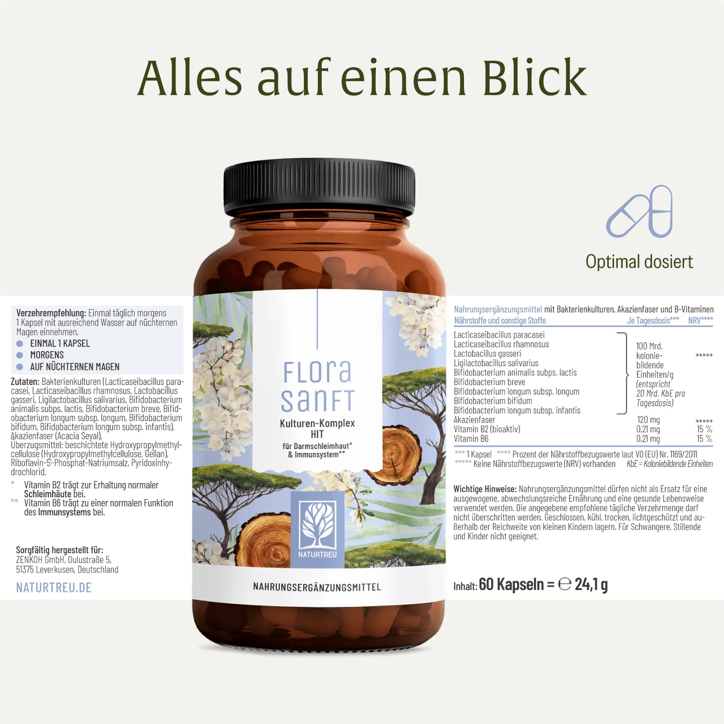 Florasanft Kulturen-Komplex Etikett 01