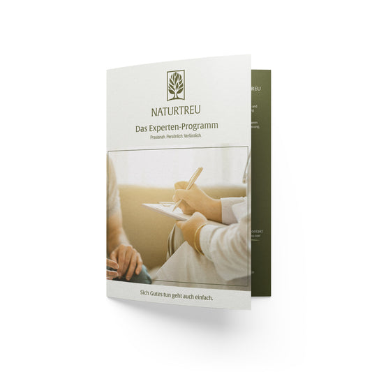 Naturtreu Flyer Expertenprogramm