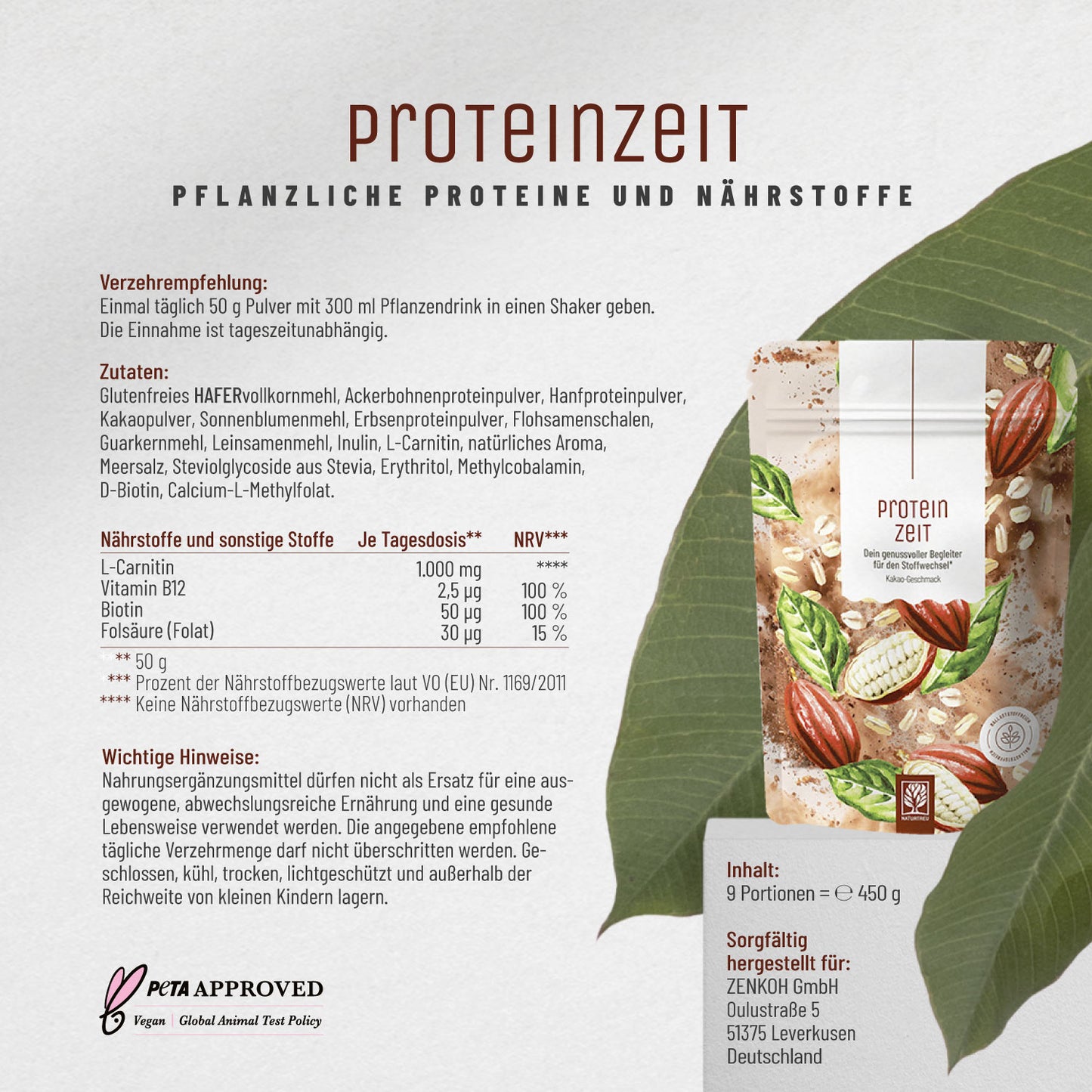 Proteinzeit Proteinpulver Etikett-01