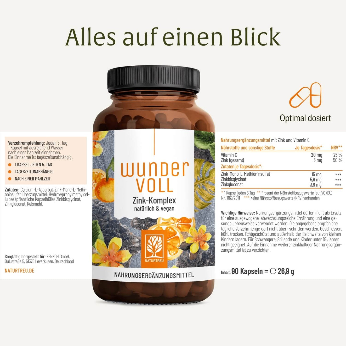 Wundervoll: Zink-Komplex Kapseln