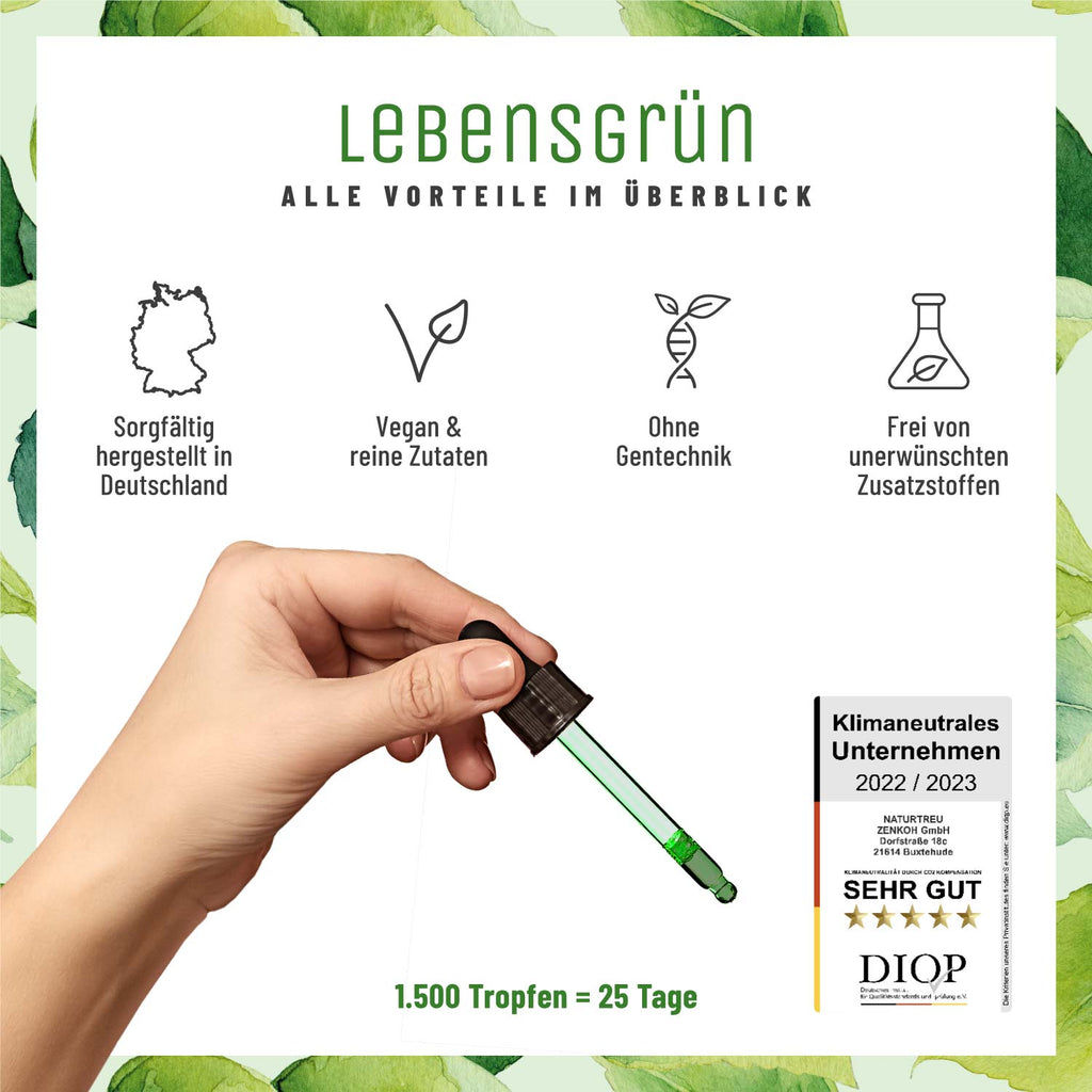 Lebensgrün Chlorophyll-Tropfen Alle Vorteile