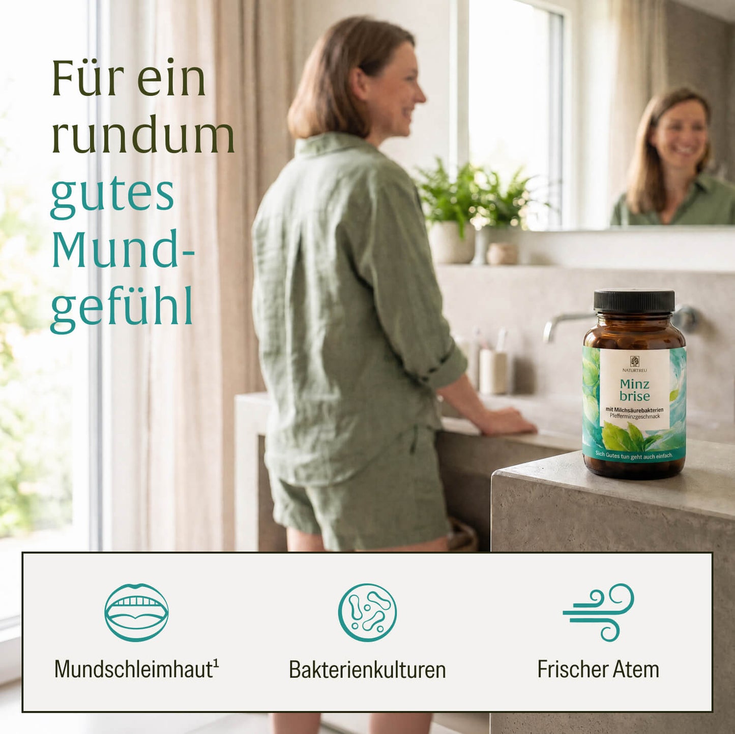 Minzbrise mit Milchsäurebakterien