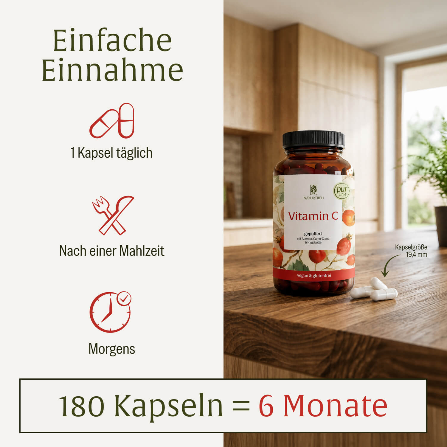 Vitamin C Pur LInie Creatives Onlineshop Einfache Einnahme