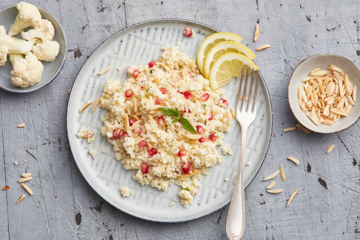 Blumenkohl Couscous als basisches Essen