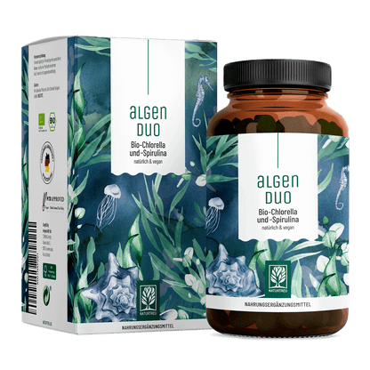 Algenduo Bio-Chlorella-und-Spirulina Titelbild