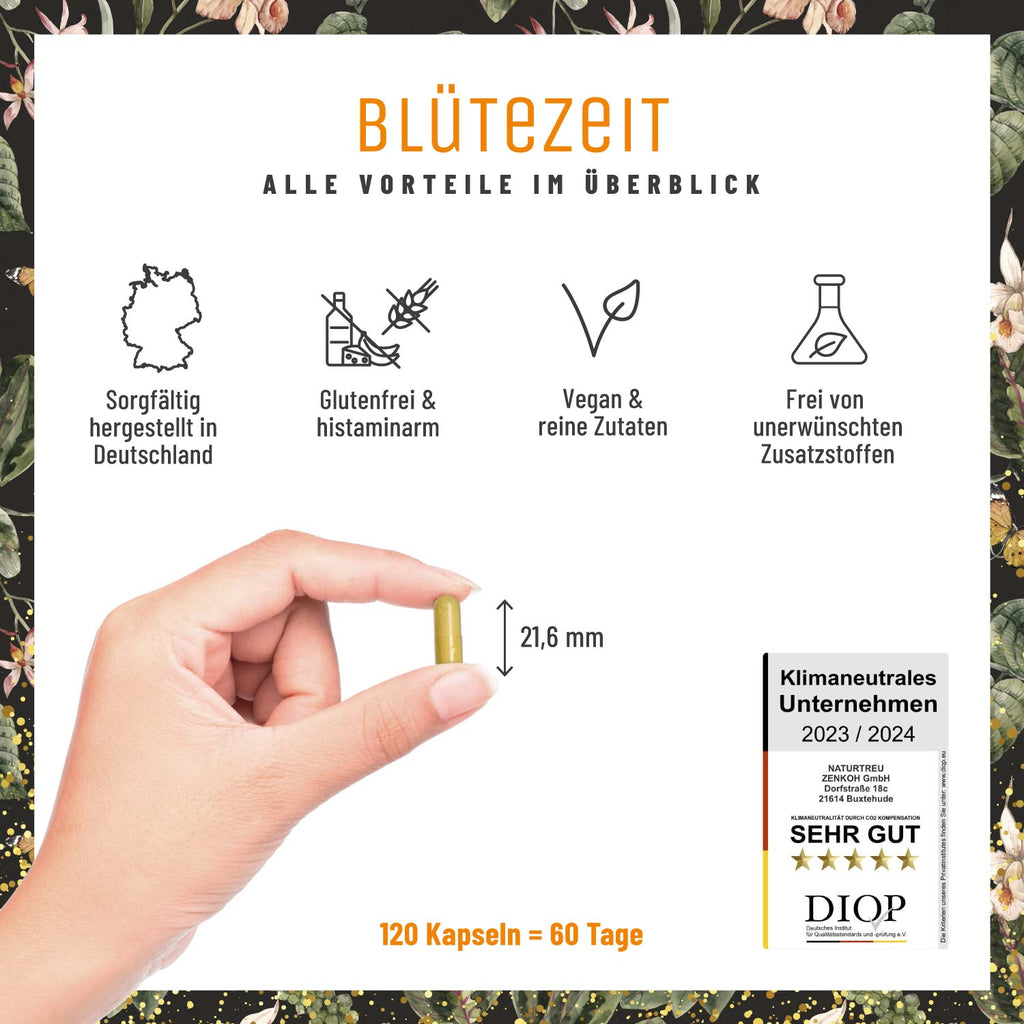 Blütezeit Quercetin-Komplex Alle Vorteile