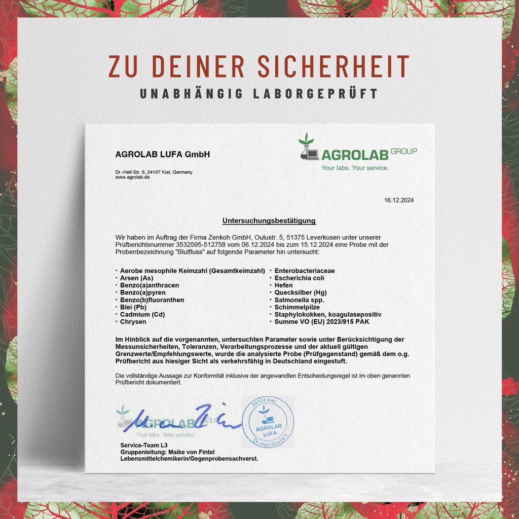 Blutfluss L-Arginin-Komplex Laborzertifikat