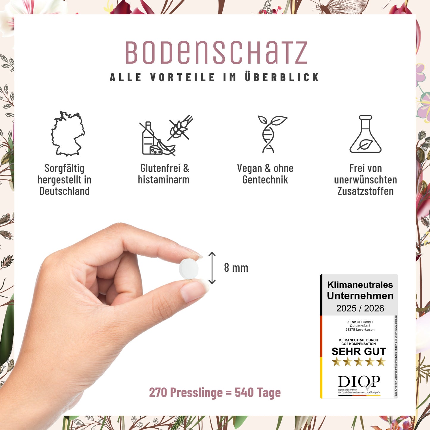 Bodenschatz Selen Presslinge CH Alle Vorteile