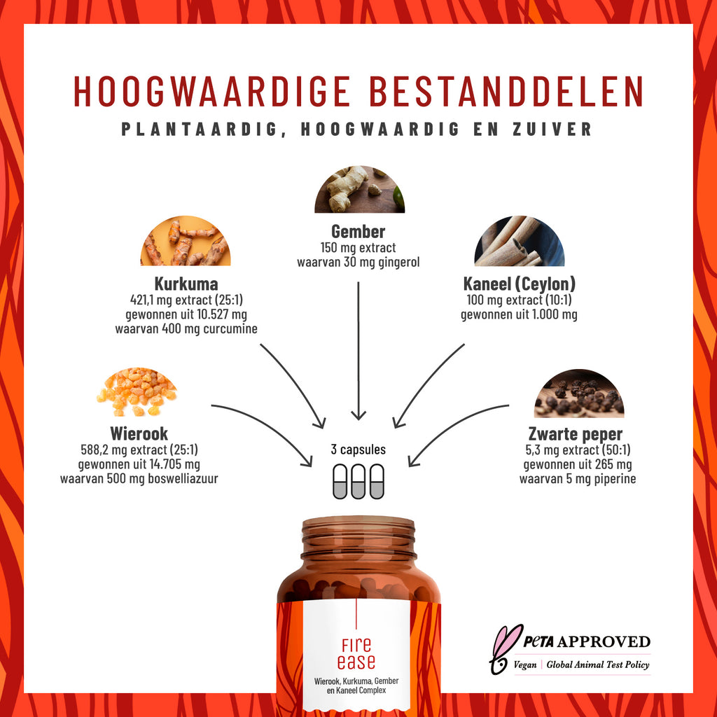 Flammengarde Weihraum-Ingwer-Kurkuma-Komplex NL Hochwertige Inhaltsstoffe