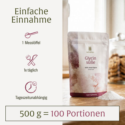 Glycinsüße: Sanfter Zucker- und Süßstoffersatz mit Glycin
