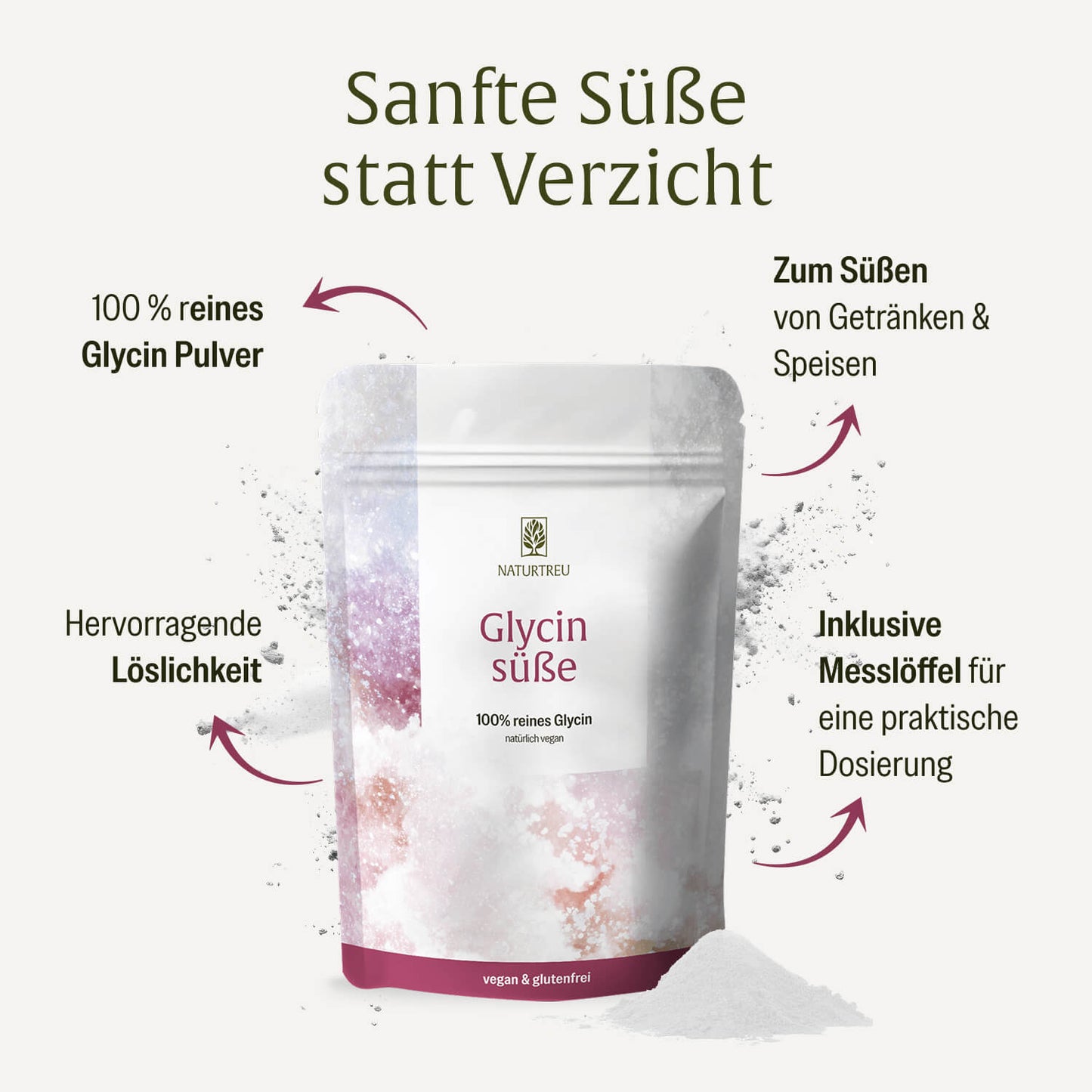 Glycinsüße: Sanfter Zucker- und Süßstoffersatz mit Glycin