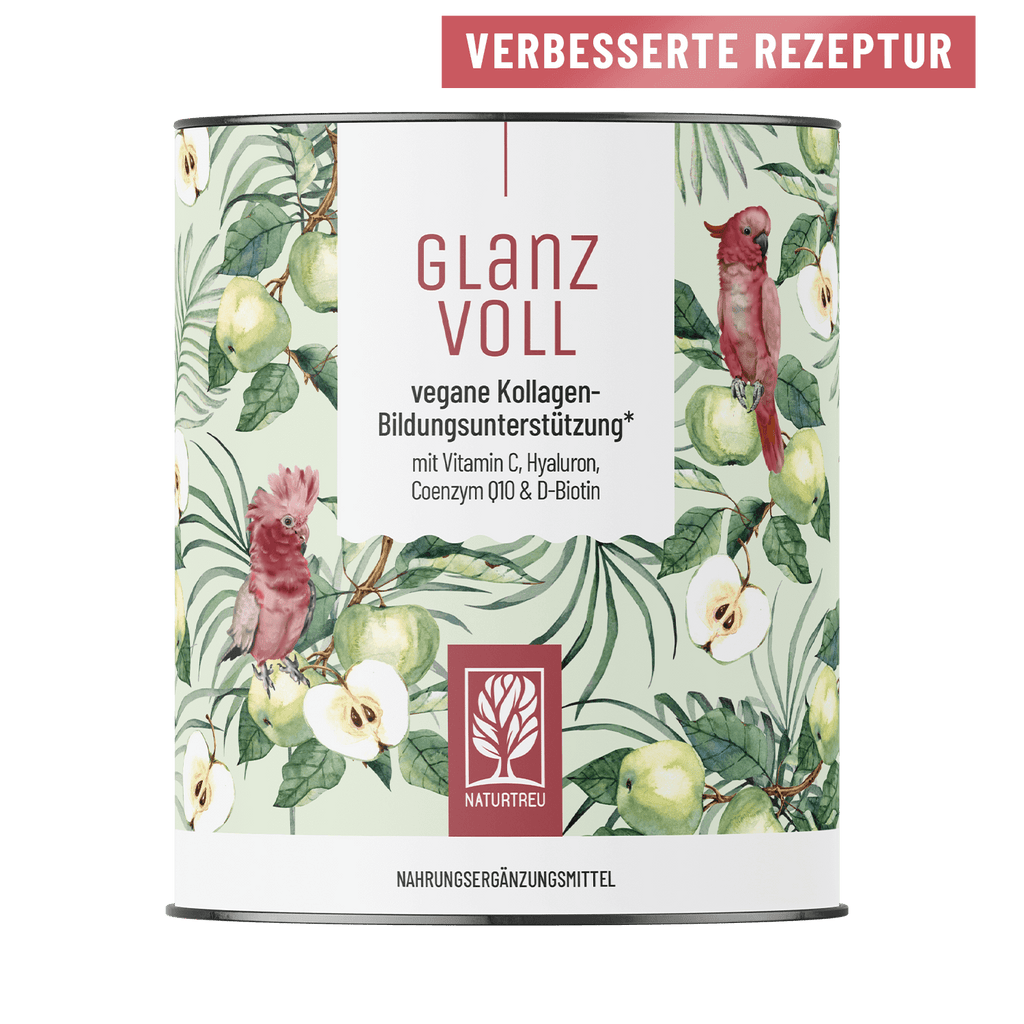 Glanzvoll Vegane Kollagen-Bildungsunterstützung Titelbild Badge