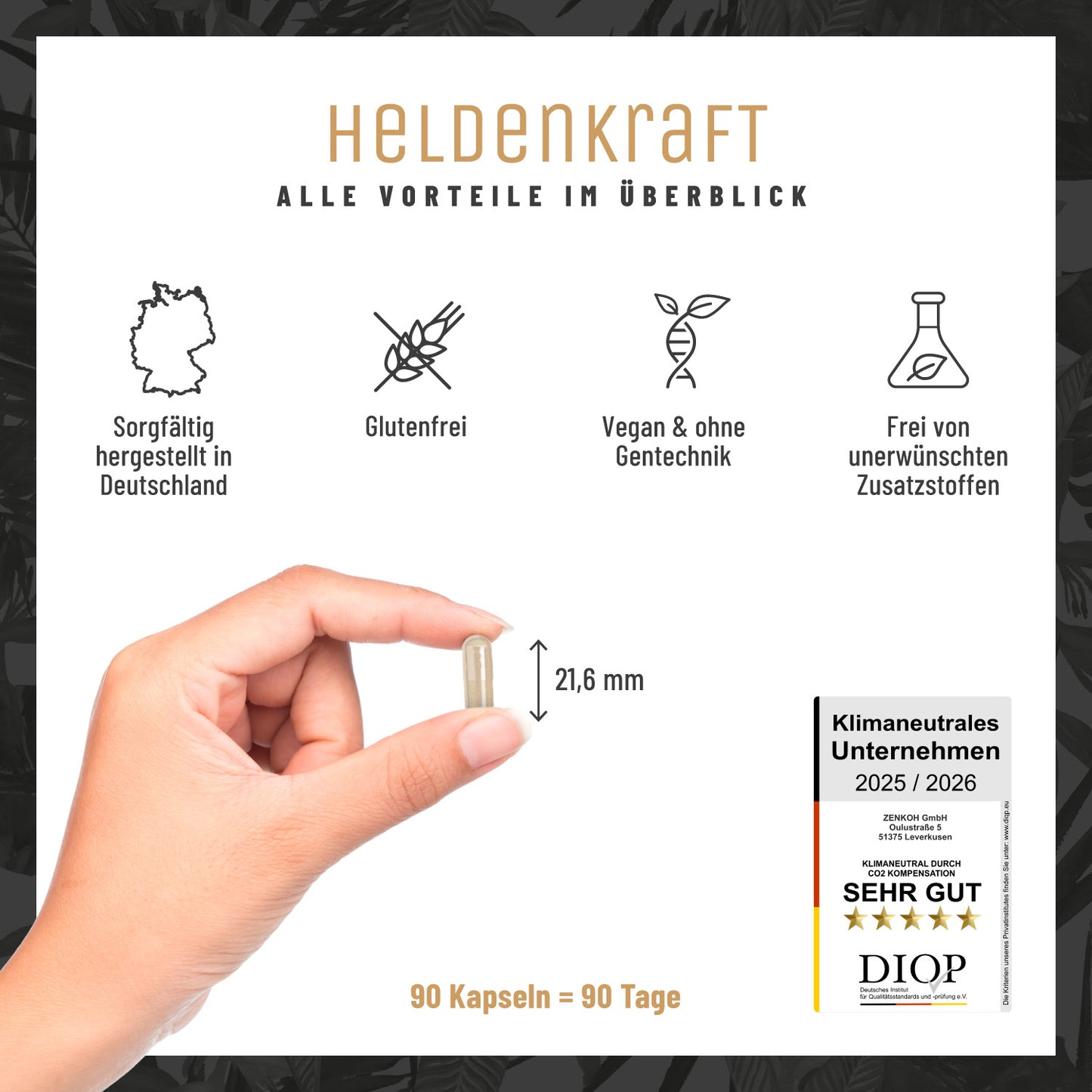 Heldenkraft: Maca-Komplex mit Tribulus