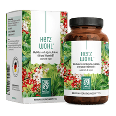 Herzwohl Weissdorn Arjuna Kakao Q10 Vitaminb1 