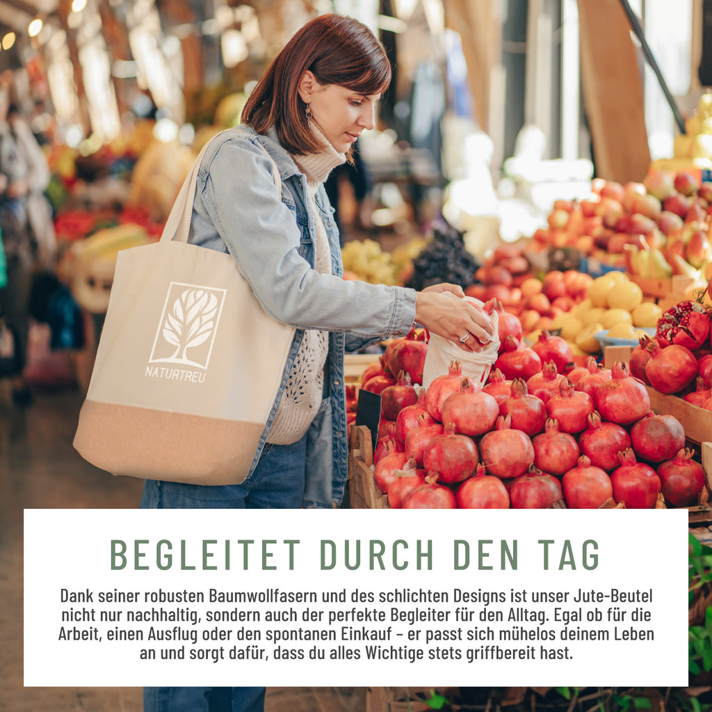 Routine tasche Jute Beutel 100 % Baumwolle Moodbild