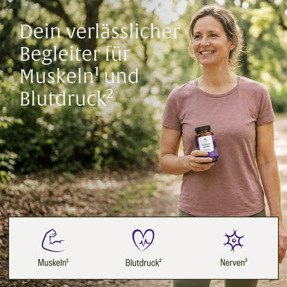 Kaliumquelle: Kaliumkapseln mit 800 mg elementarem Kalium aus reinem Kaliumcitrat