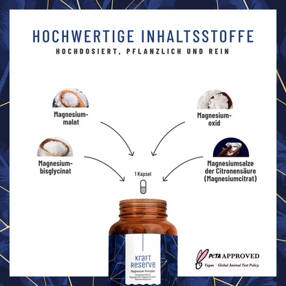 Kraftreserve Magnesium-Komplex Hochwertige Inhaltsstoffe CH