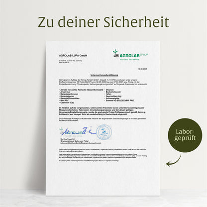 Kreatinquelle Kreatin-Monohydrat Laborzertifikat