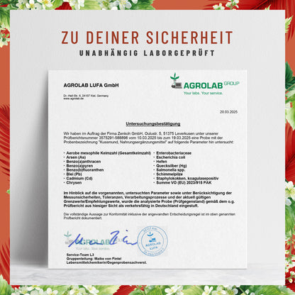 Kussmund L-Lysin Zitronenmelisse Selen Laborzertifikat