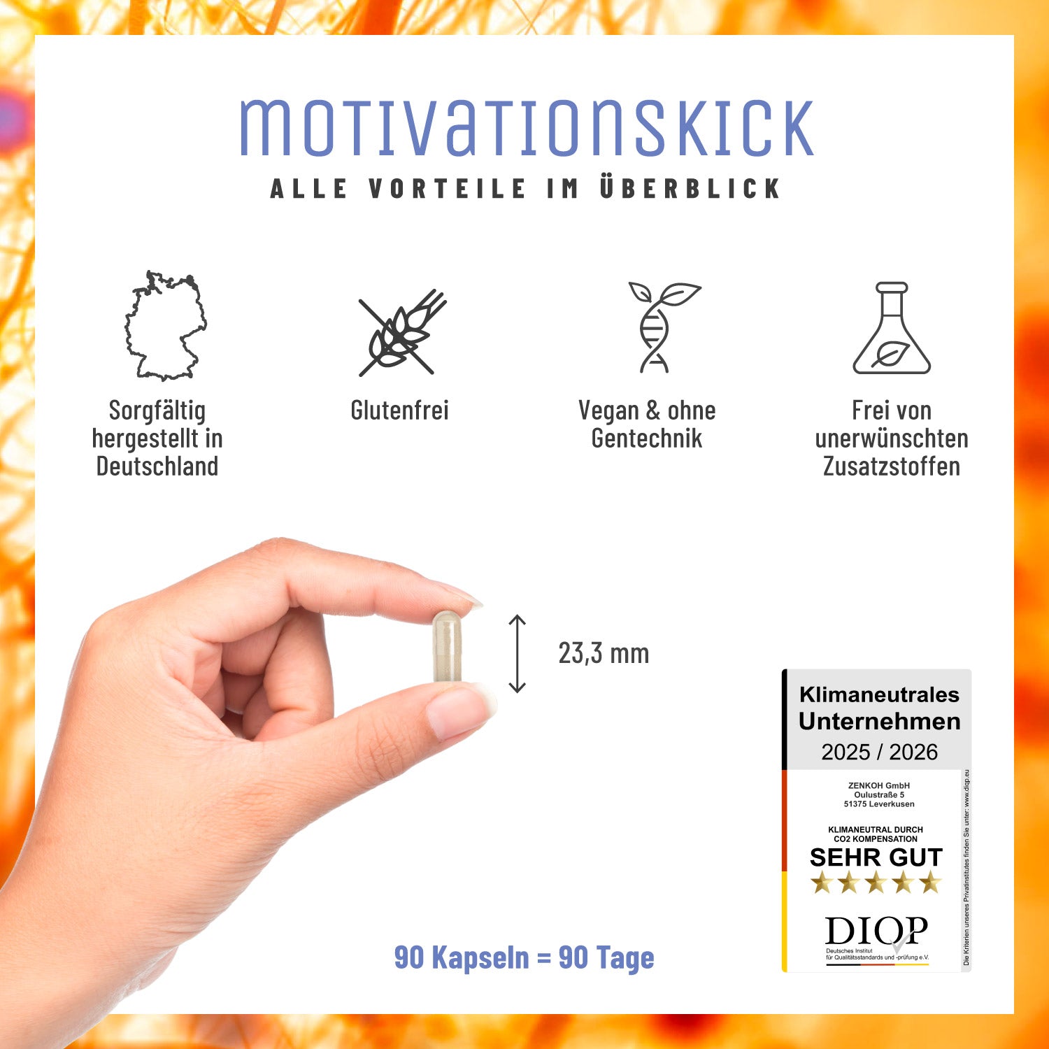 Motivationskick L-Tyrosin-Komplex Alle Vorteile