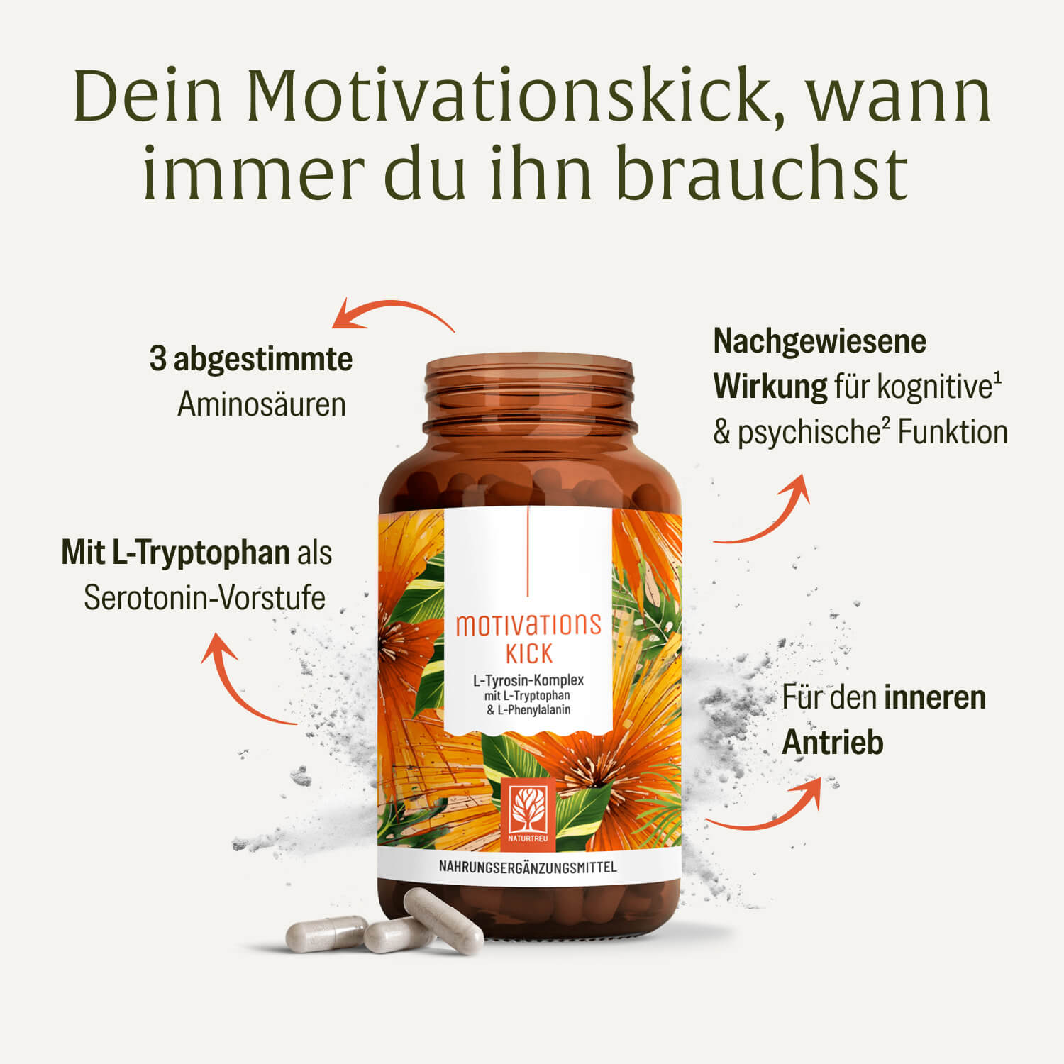 Motivationskick L-Tyrosin-Komplex Inhaltsstoffe