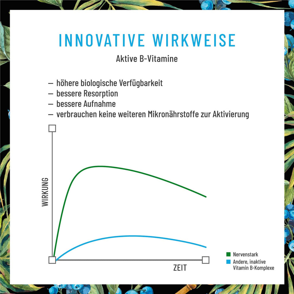 Nervenstark Aktive B-Vitamine Diagramm