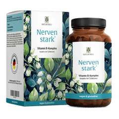 Nervenstark von NATURTREU, 120 Vitamin B Komplex Kapseln für 4 Monate.