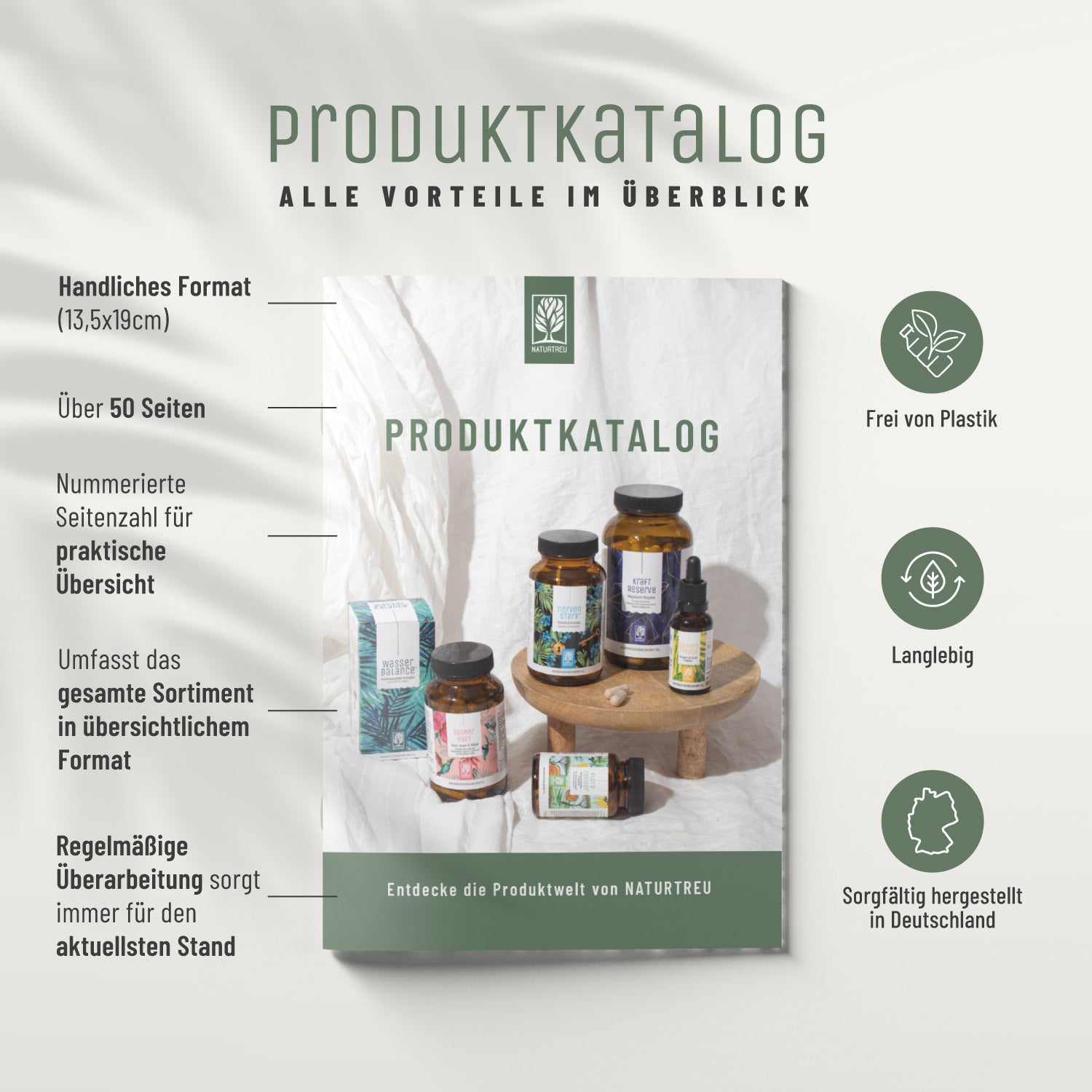 Naturtreu Produktkatalog alle Vorteile im Überblick