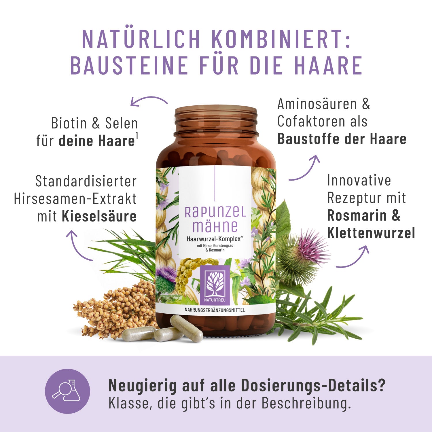 Rapunzelmaehne Haarwurzel-Komplex Inhaltsstoffe