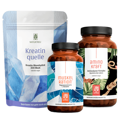 Rundum Fit Sparpaket: Kreatinquelle, Muskelration & Aminokraft
