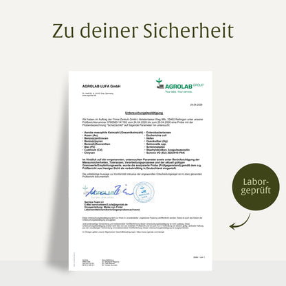 Schutzschild Immun-Komplex Laborzertifikat 