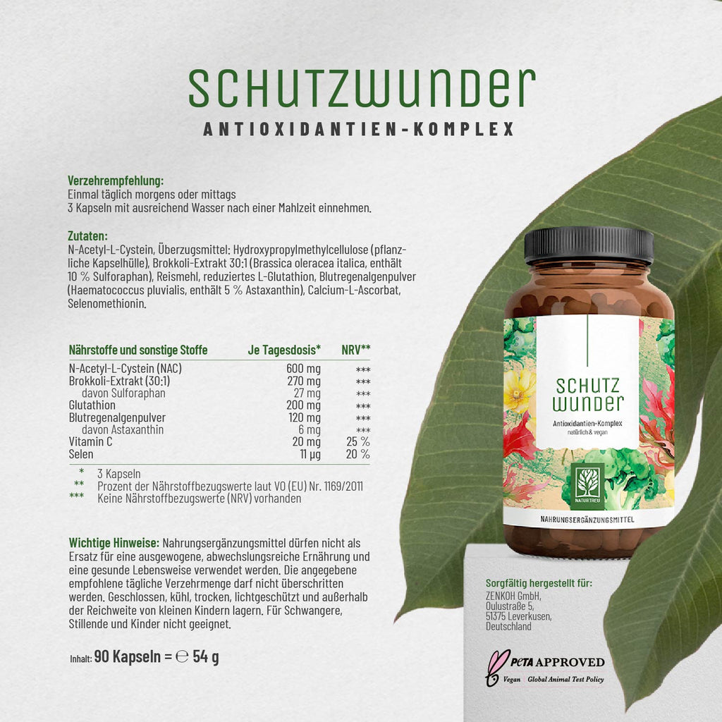 Schutzwunder Antioxidantien-Komplex Etikett