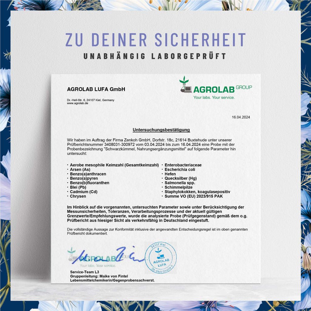 Schwarzkuemmel Schwarzkuemmeloel Labor