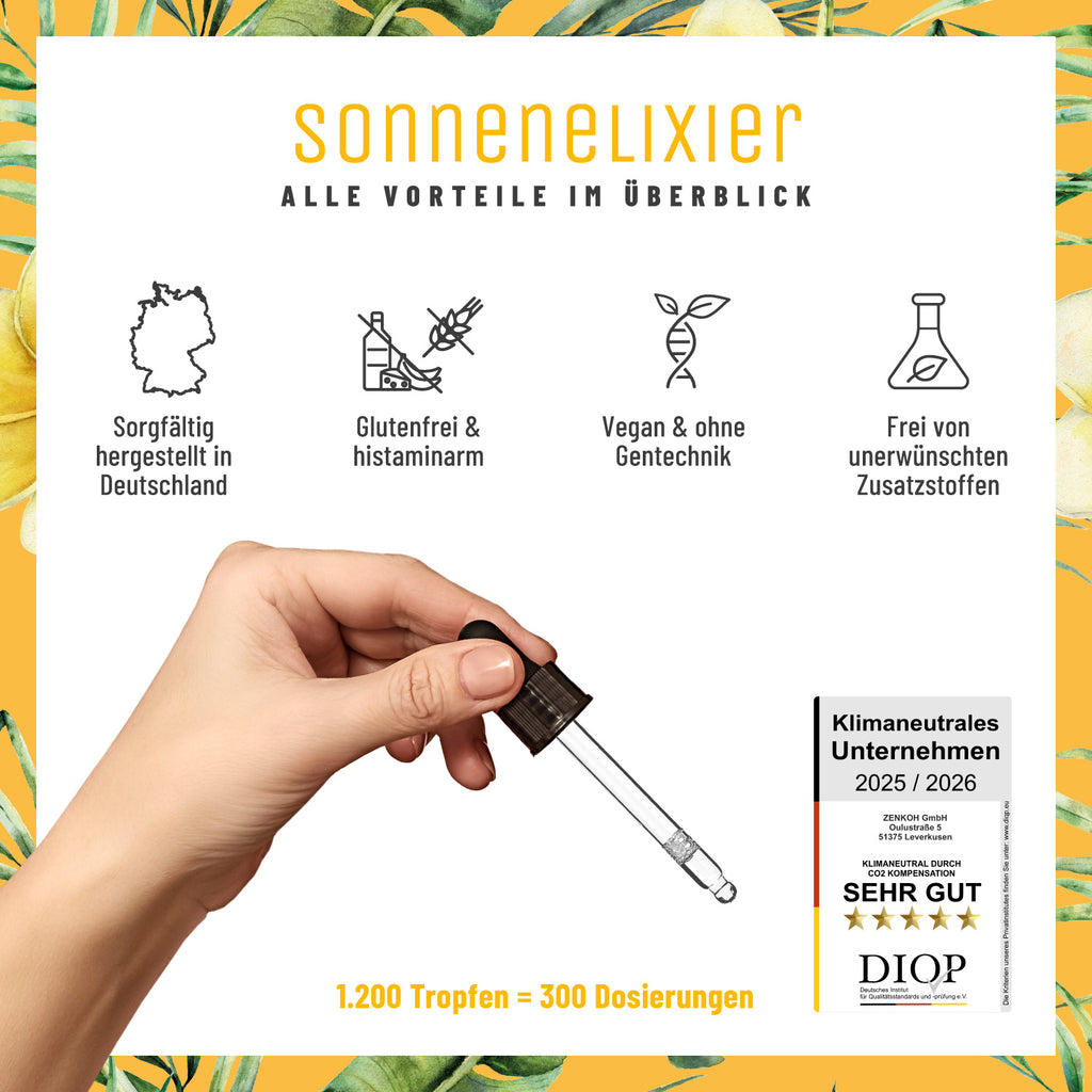 Sonnenelixier Vitamin D3 K2 Vorteile
