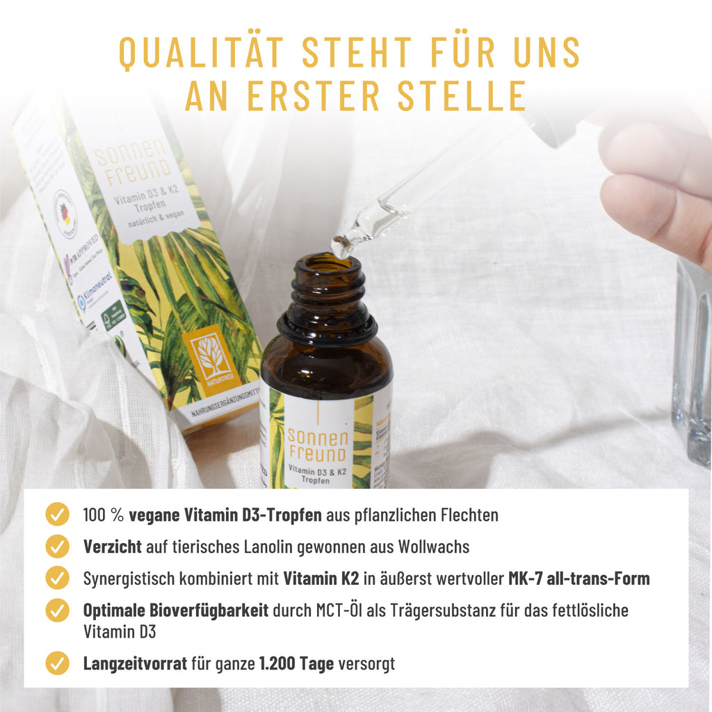 Sonnenfreund Vitamin D3 K2 Tropfen Qualität