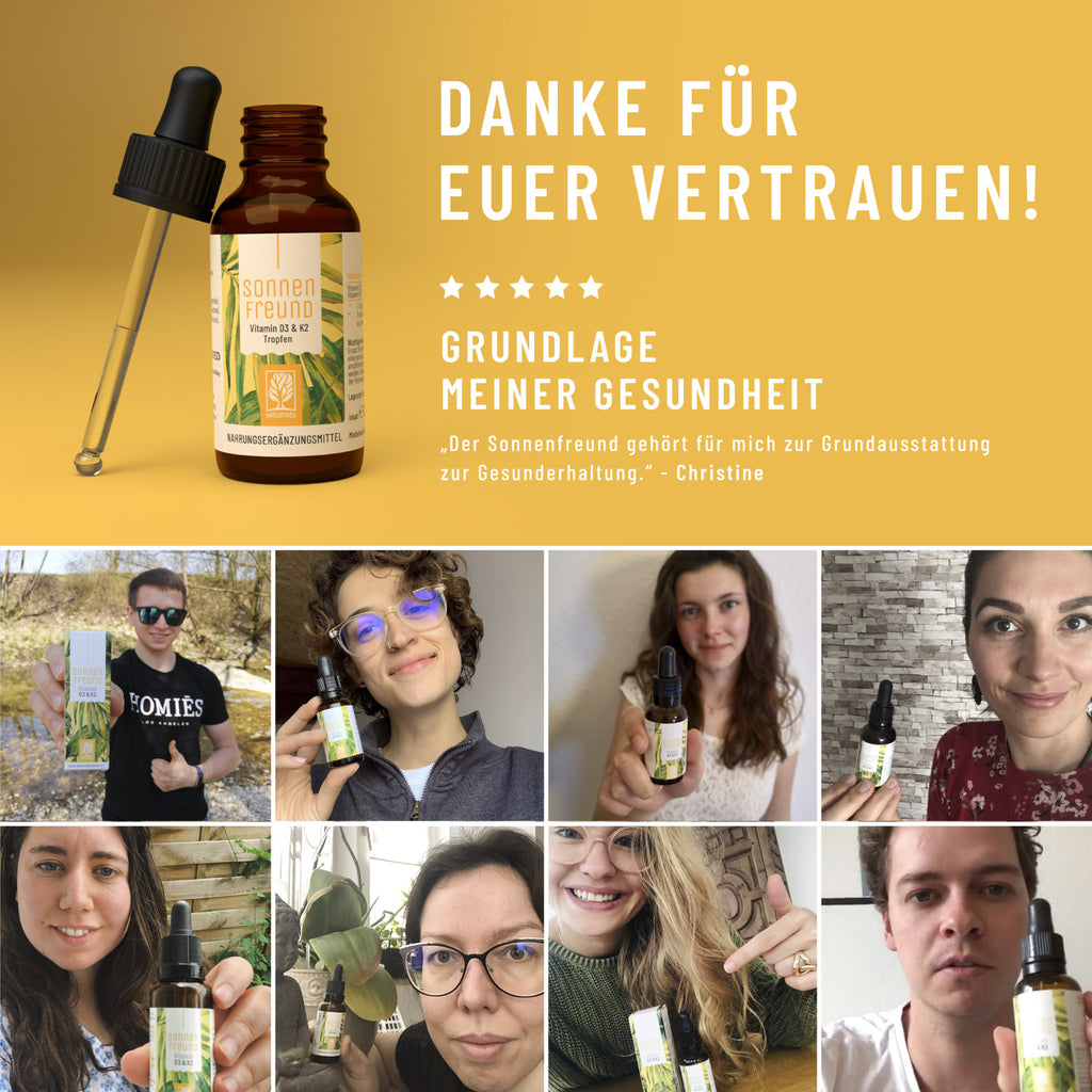 Sonnenfreund Vitamin D3 K2 Tropfen Testimonial