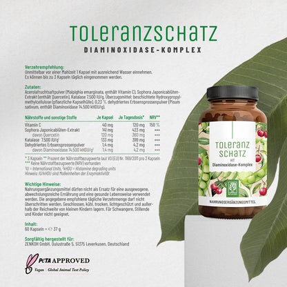 Toleranzschatz Diaminoxidase-Komplex Etikett
