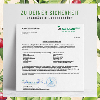 Toleranzschatz Diaminoxidase-Komplex Laborzertifikat