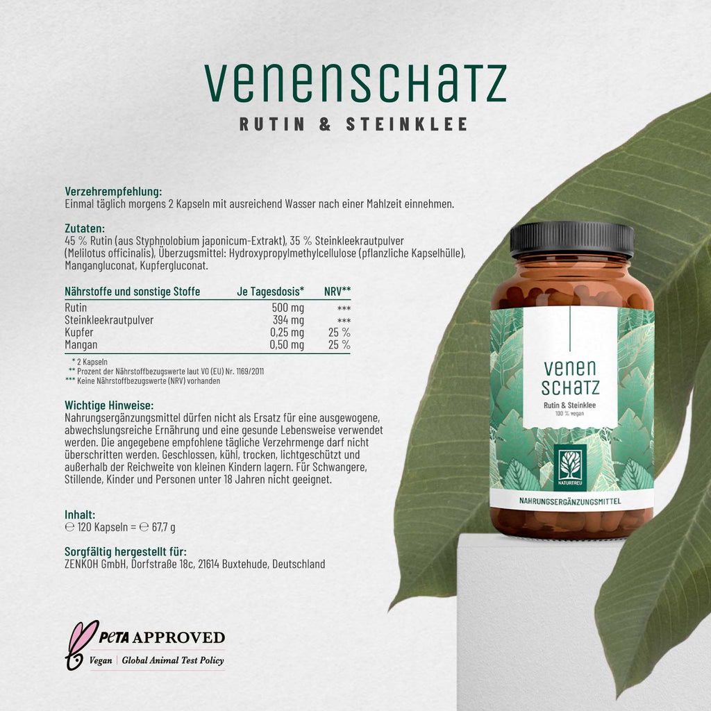 Venenschatz Rutin Steinklee Etikett 02