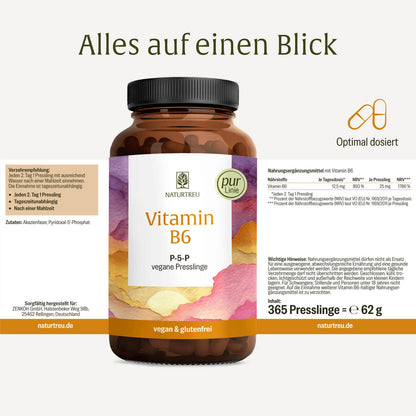 Vitamin B6: Presslinge mit bioaktivem Pyridoxal-5’-Phosphat und Akazienfaser