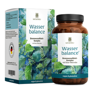 Wasserbalance von NATURTREU Brennnesselblatt-Komplex, 90 Brennnessel Kapseln für 30 Tage.