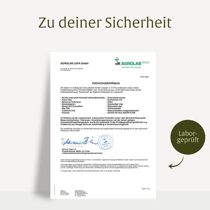 Wundervoll Zink-Komplex Laborzertifikat