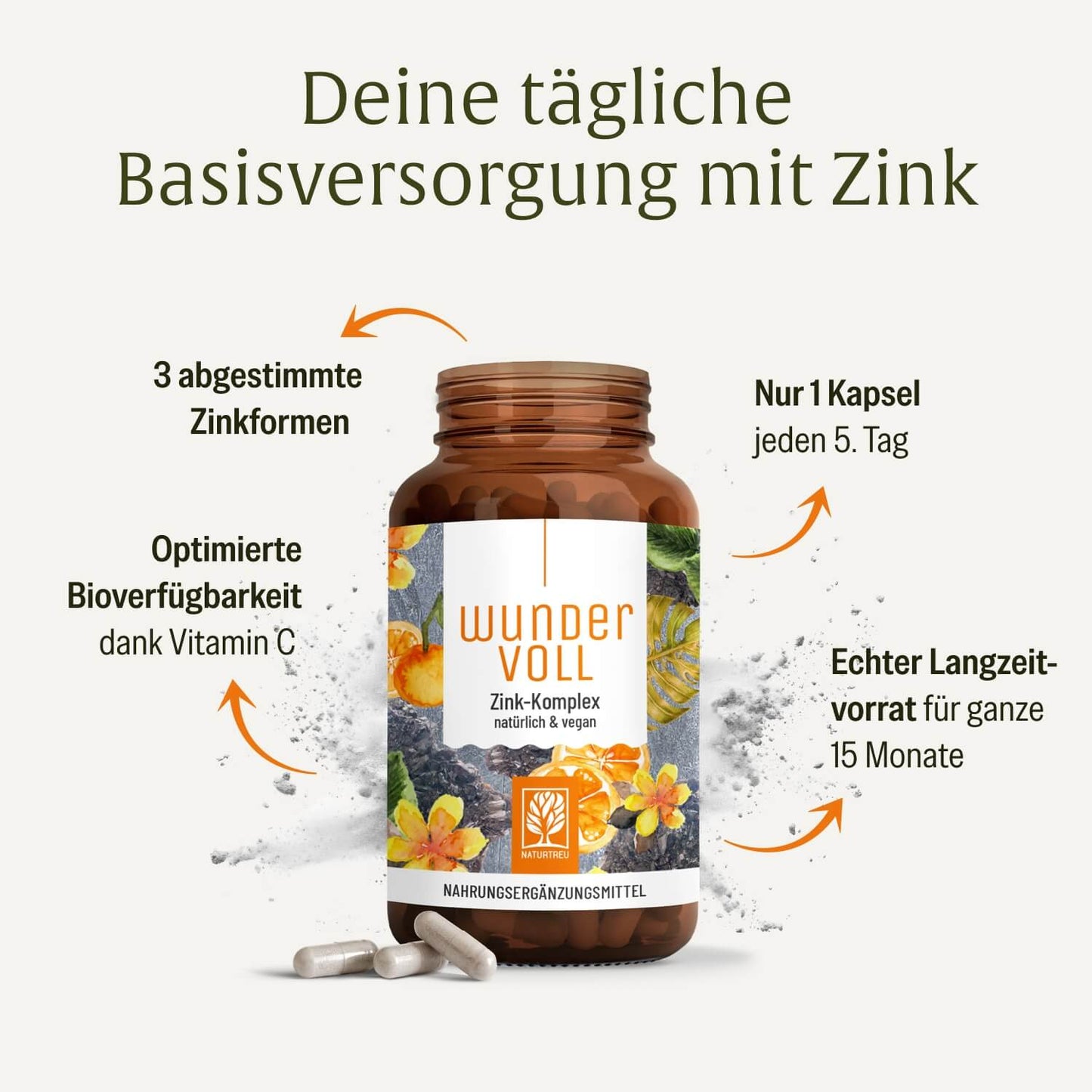 Wundervoll: Zink-Komplex Kapseln