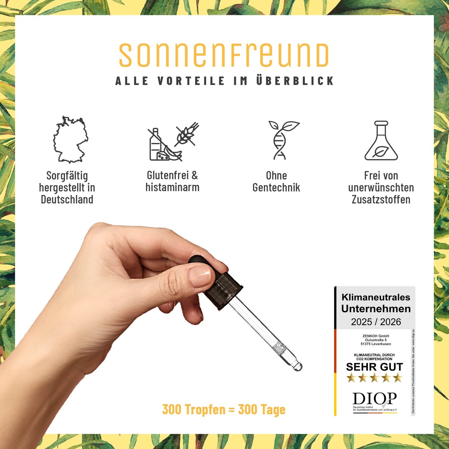 Sonnenfreund Small: Vitamin D3 & K2 Tropfen