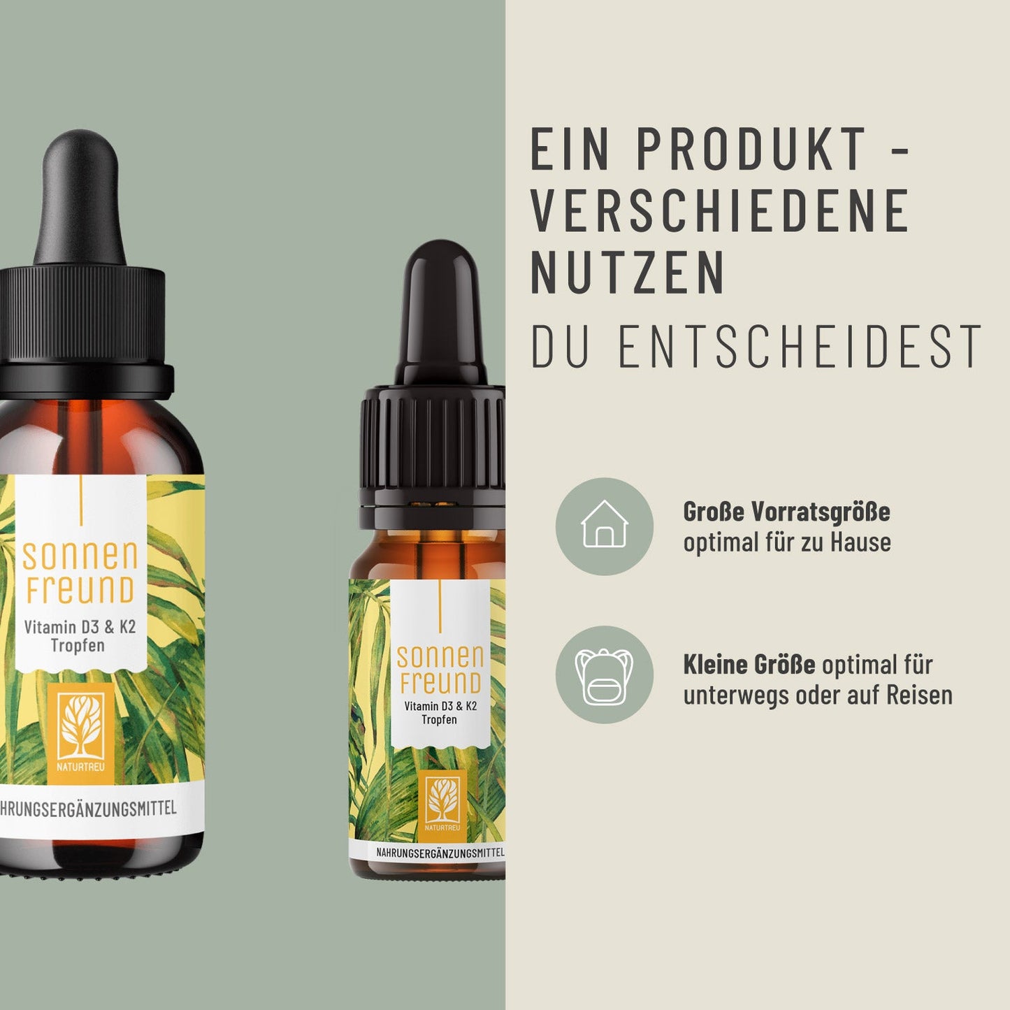 Sonnenfreund Small: Vitamin D3 & K2 Tropfen