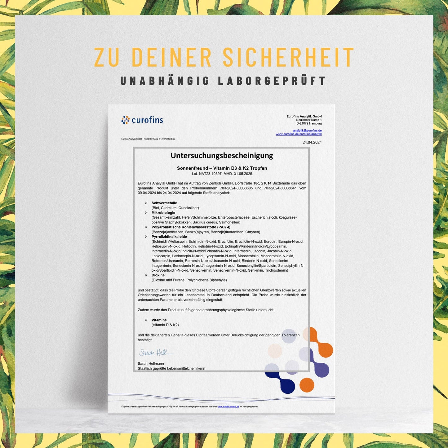 Sonnenfreund Small: Vitamin D3 & K2 Tropfen