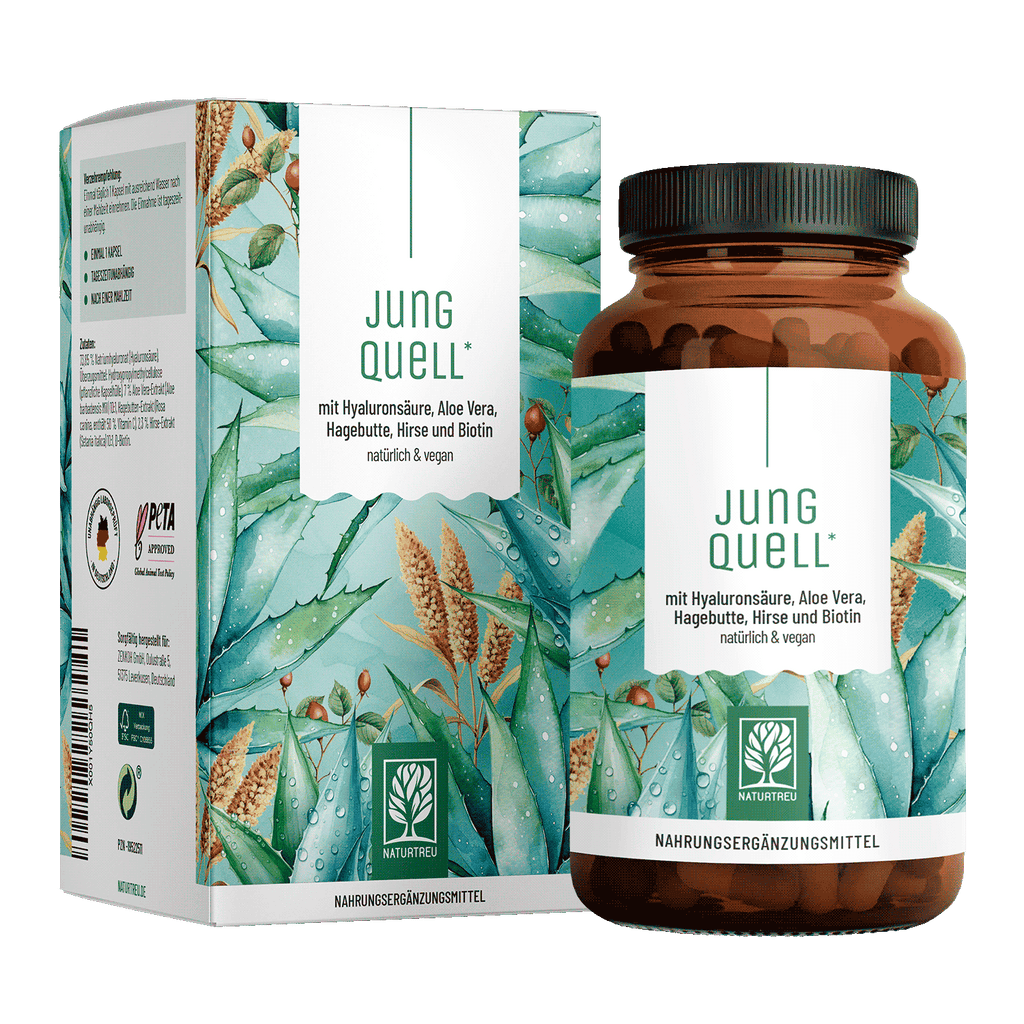 Jungquell mit-Hyaluronsaeure-Aloe-Vera-Hagebutte-Hirse-Biotin Titelbild