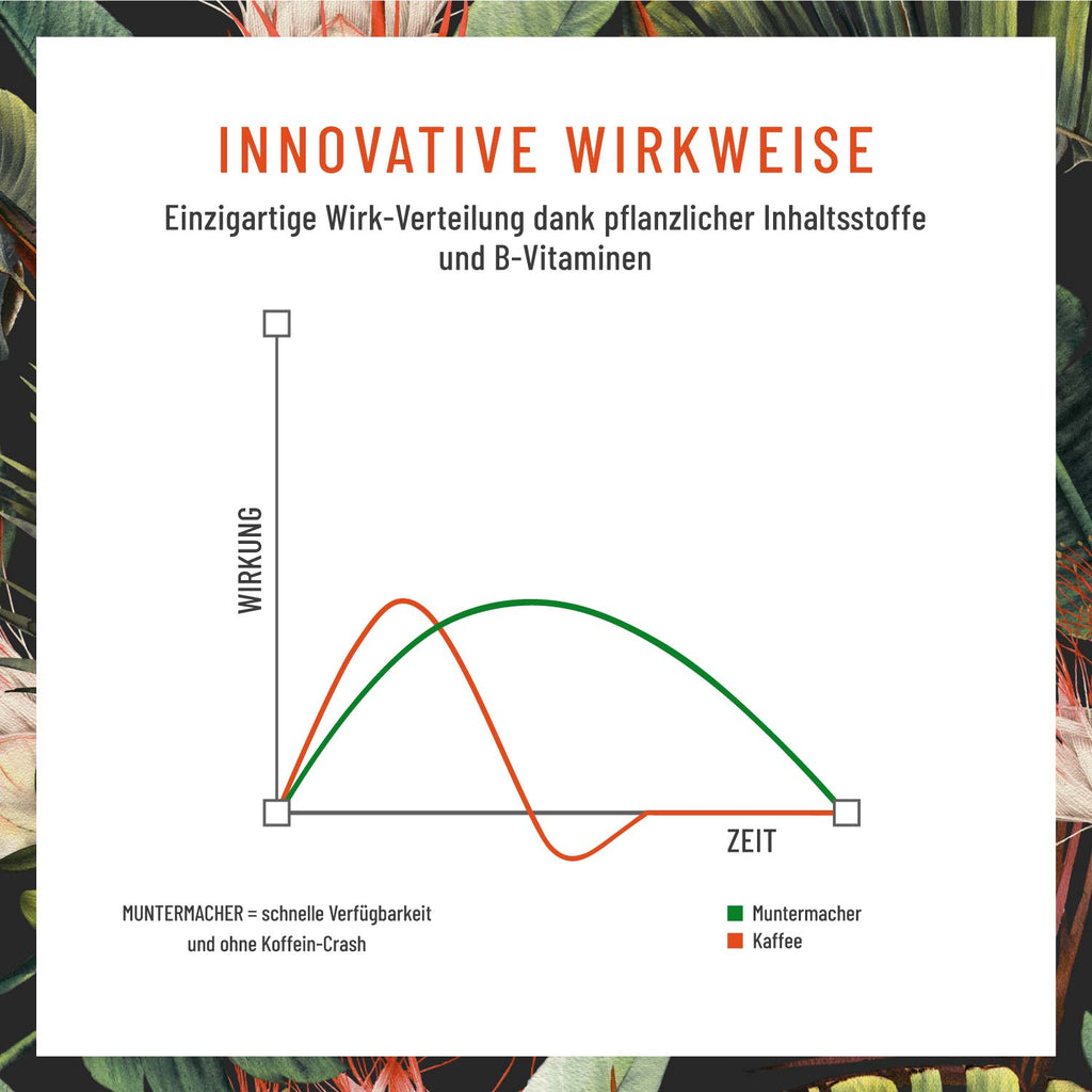 Muntermacher Creative Grafik Wirkzeit