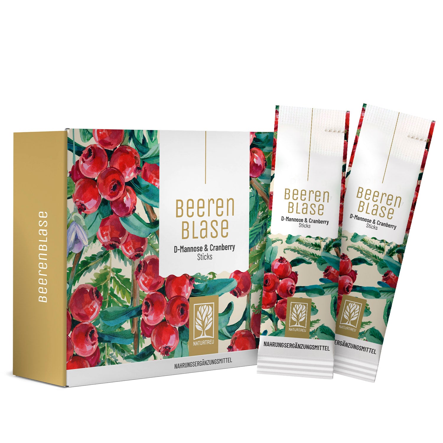 Produktbild Beerenblase Produktbild Beerenblase_D-Mannose-Cranberry-Extrakt-Kürbiskern-Extrakt-Vitamin-C-und-B3